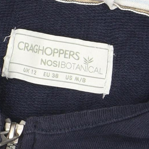 Craghoppers NosiBotanical Navy Full Zip Hoodie Women UK 12