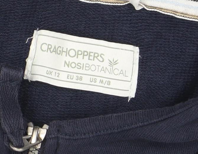Craghoppers NosiBotanical Navy Full Zip Hoodie Women UK 12