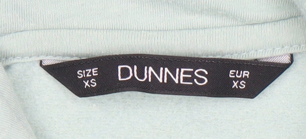 Dunnes Women’s Light Blue XS Pullover Hoodie 65% Polyester 35% Cotton