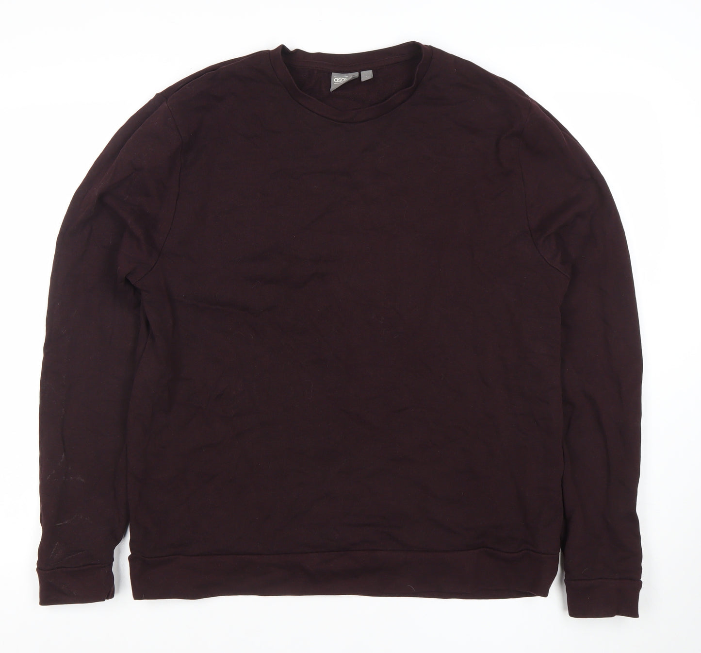 ASOS Men’s Brown Long Sleeve Crew Neck Cotton Sweatshirt L