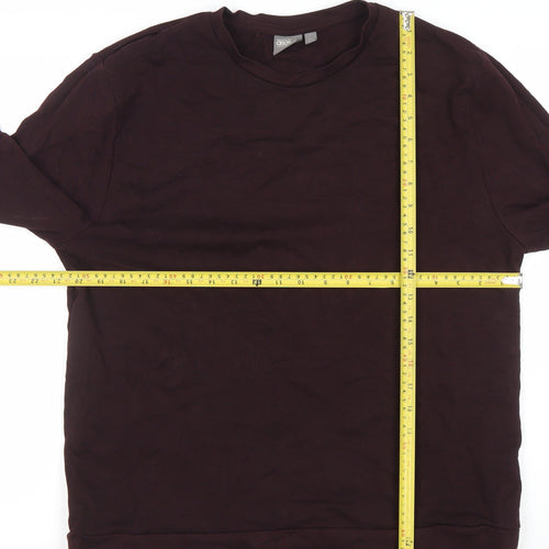 ASOS Men’s Brown Long Sleeve Crew Neck Cotton Sweatshirt L