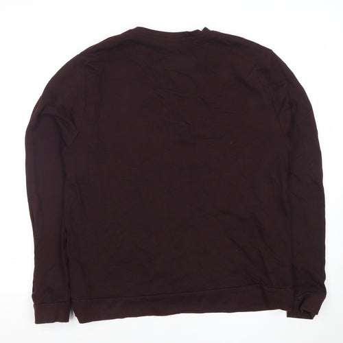 ASOS Men’s Brown Long Sleeve Crew Neck Cotton Sweatshirt L