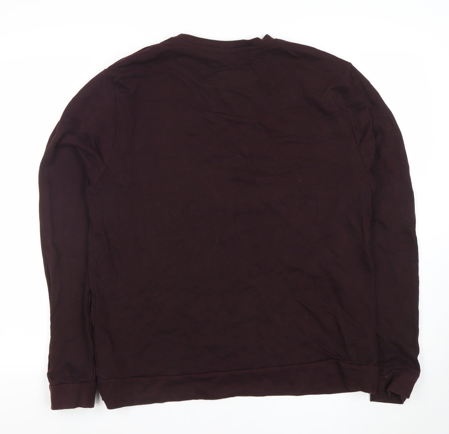 ASOS Men’s Brown Long Sleeve Crew Neck Cotton Sweatshirt L