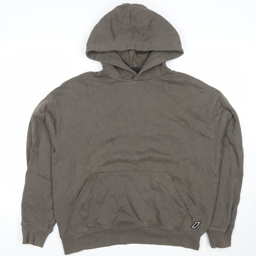 Zara Athleticz Men's Brown Pullover Hoodie Size L Regular Fit