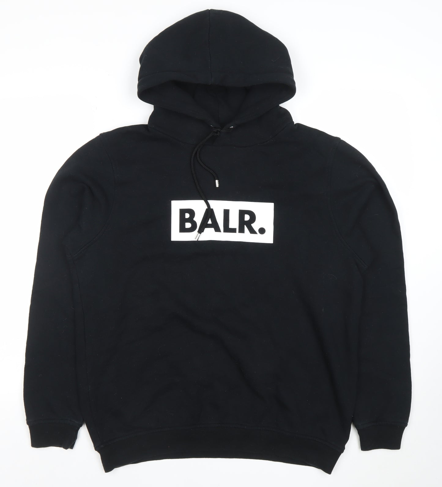 BALR Women Black Medium Pullover Hoodie 80% Cotton 20% Polyester