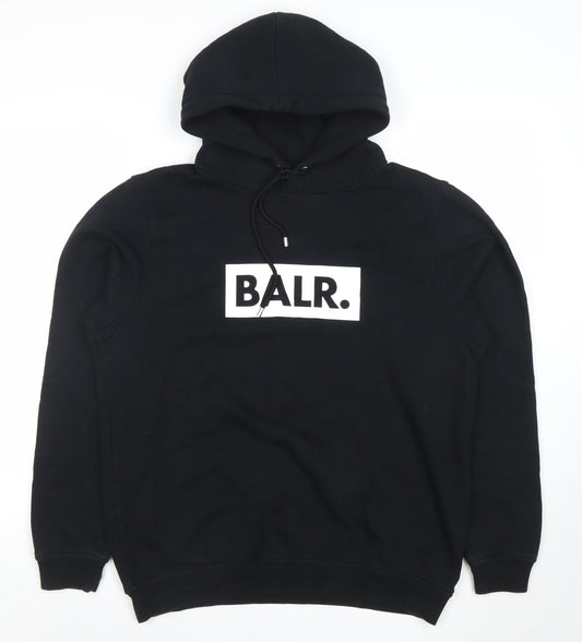 BALR Women Black Medium Pullover Hoodie 80% Cotton 20% Polyester