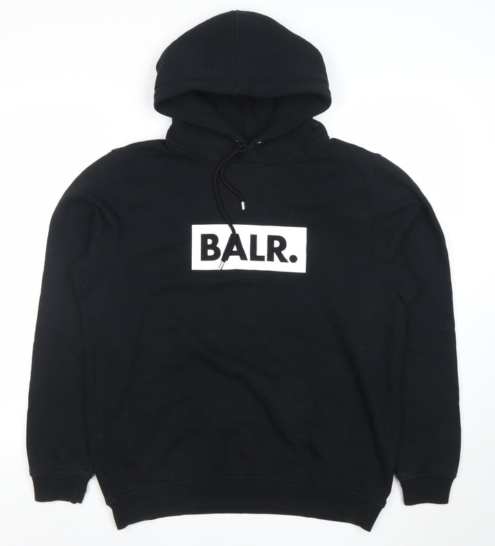 BALR Women Black Medium Pullover Hoodie 80% Cotton 20% Polyester