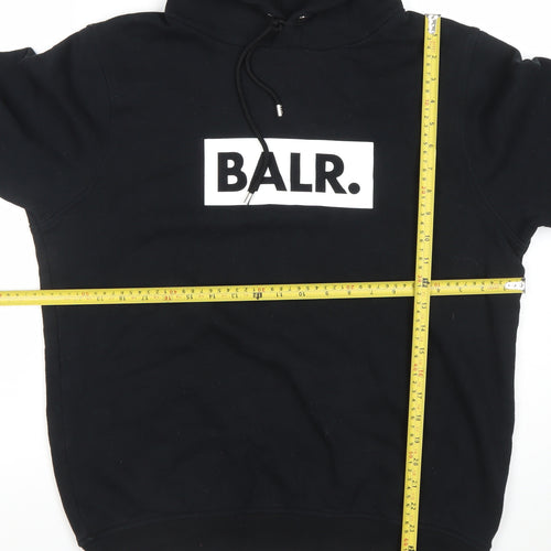 BALR Women Black Medium Pullover Hoodie 80% Cotton 20% Polyester