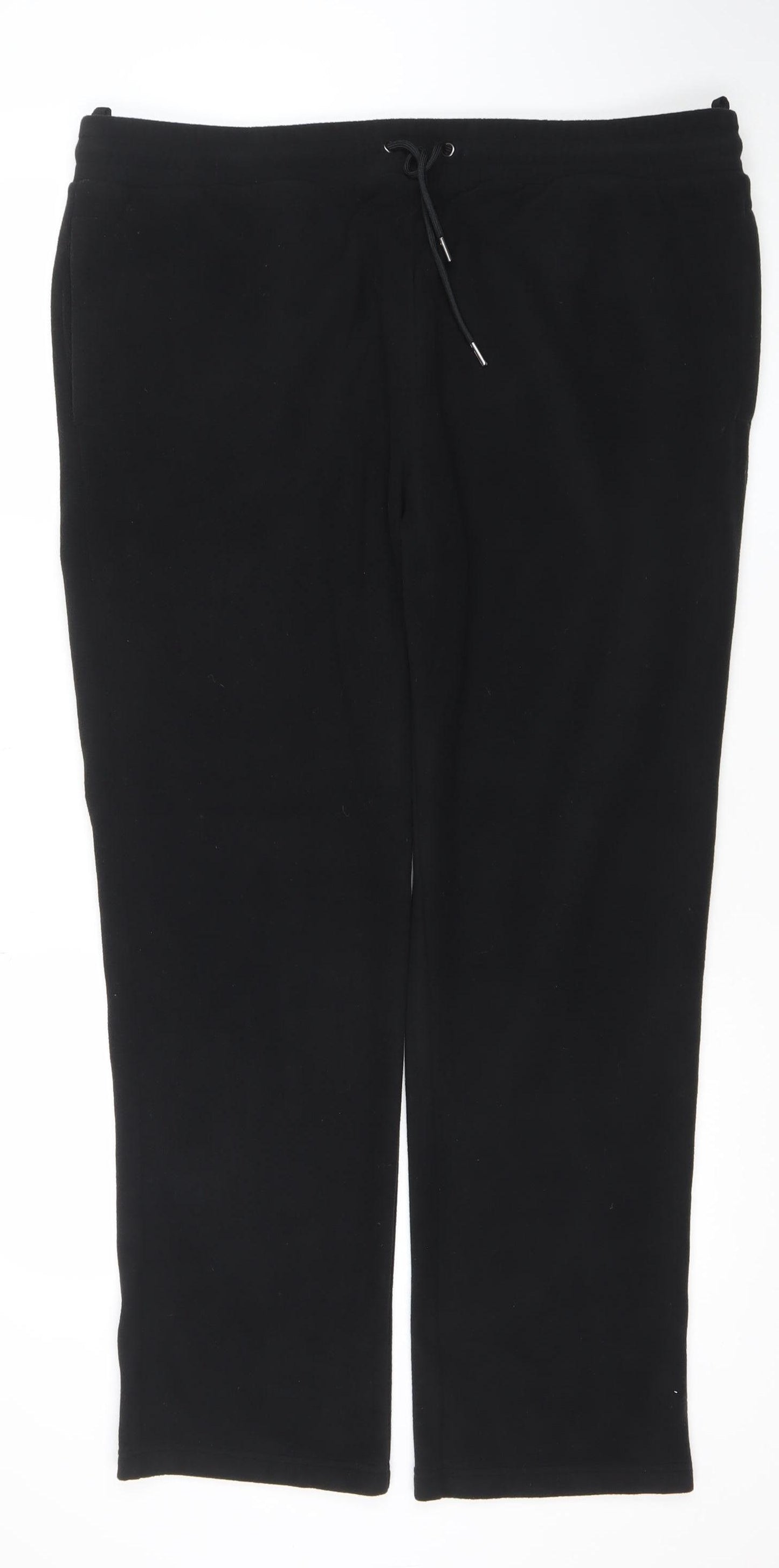 Marks and Spencer Men’s Black Fleece Sweatpants XL Regular Fit