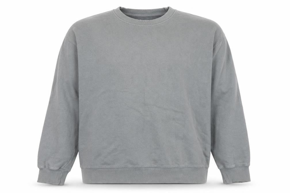Topman Men's Grey Pullover Sweatshirt Size M Crew Neck Fleece Cotton Blend