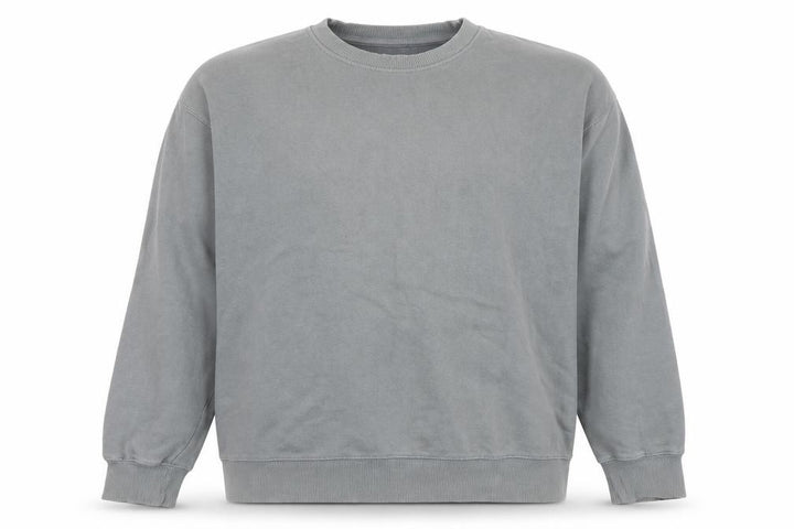 Topman Men's Grey Pullover Sweatshirt Size M Crew Neck Fleece Cotton Blend