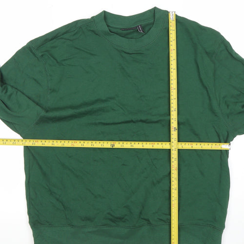 ASOS DESIGN Men's Green Crew Neck Pullover Sweatshirt M