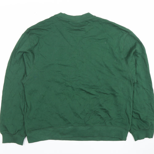 ASOS DESIGN Men's Green Crew Neck Pullover Sweatshirt M