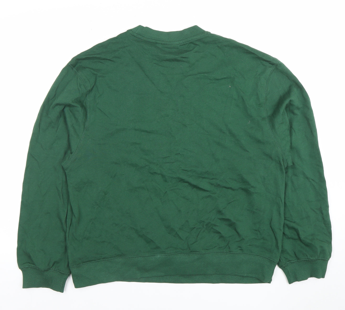 ASOS DESIGN Men's Green Crew Neck Pullover Sweatshirt M