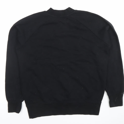 Topman Men's Black XS Pullover Cotton Blend Sweatshirt
