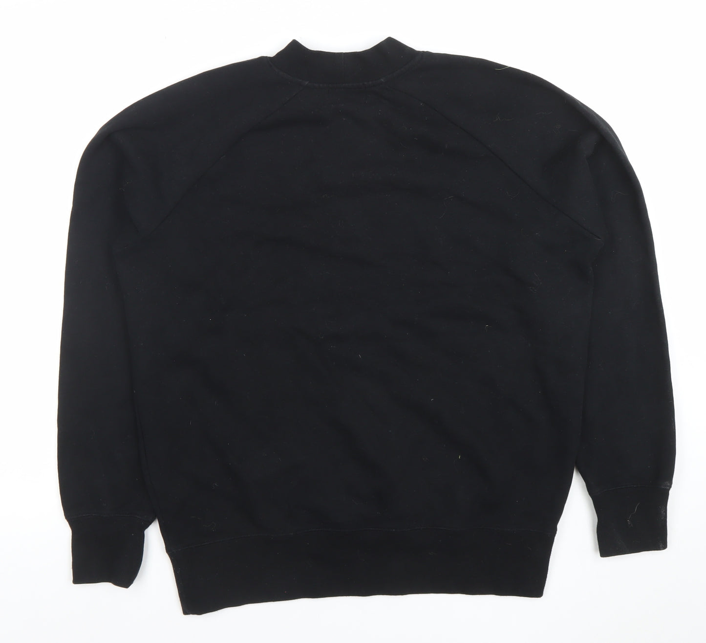 Topman Men's Black XS Pullover Cotton Blend Sweatshirt
