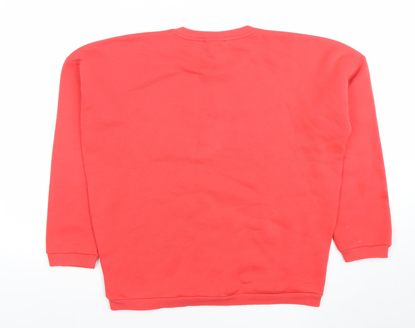Mavi Women’s Red Cat Print Pullover Sweatshirt Size S Cotton Blend