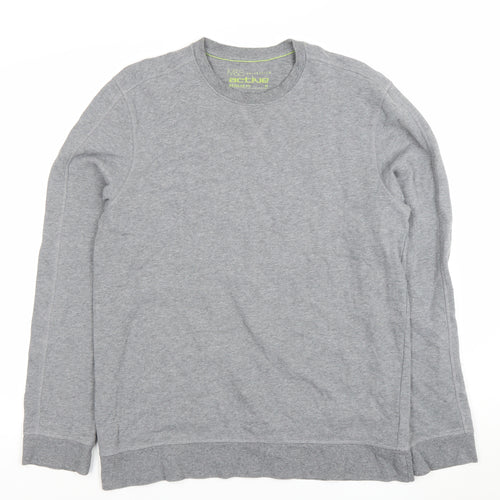 Marks and Spencer Men's Grey Medium Crew Neck Sweatshirt