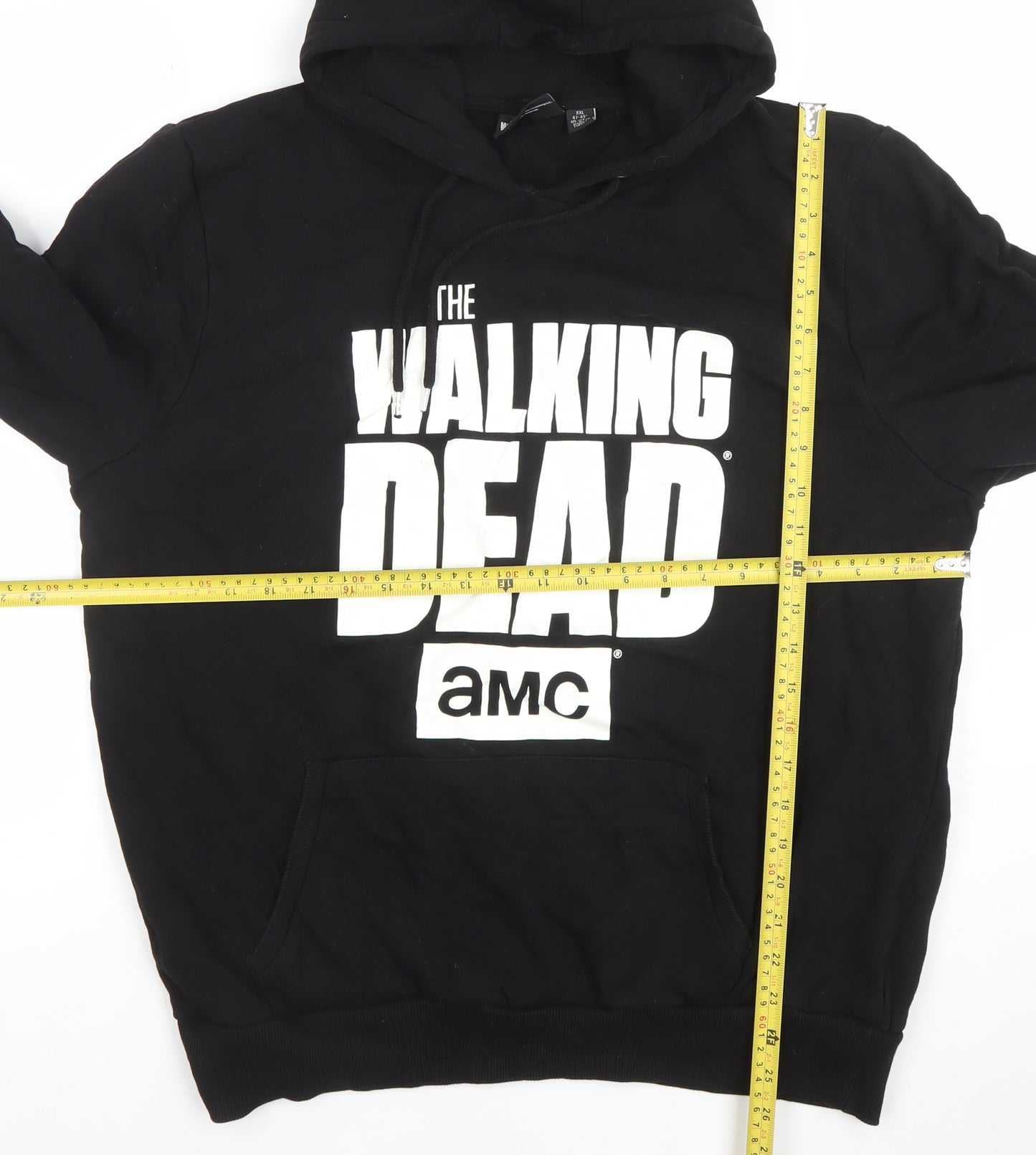 The Walking Dead AMC Men's Black Pullover Hoodie 2XL Fleece Graphic Print