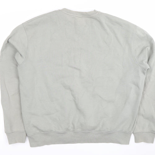 Zara Womens Grey Size 14 Crew Neck Long Sleeve Pullover Sweatshirt