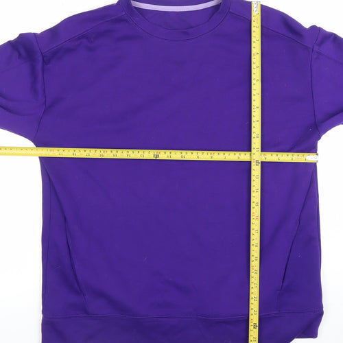 Dunnes Stores Women Purple M Sweatshirt Crew Neck Long Sleeve Casual