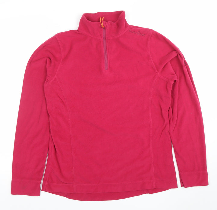 Portwest Women’s Pink Fleece Pullover Sweatshirt XL 1/4 Zip Polyester