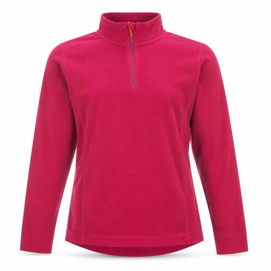 Front view of Portwest Women’s Pink Fleece Pullover Sweatshirt XL 1/4 Zip Polyester