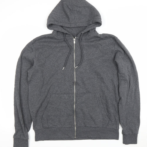 Dunnes Stores Men’s Grey Full Zip Hoodie Medium Regular Fit