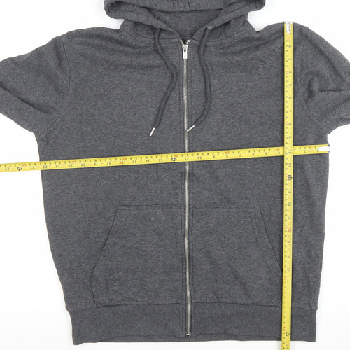 Dunnes Stores Men’s Grey Full Zip Hoodie Medium Regular Fit