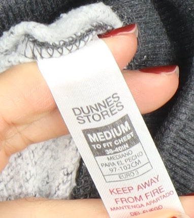Dunnes Stores Men’s Grey Full Zip Hoodie Medium Regular Fit