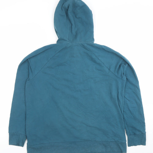 Dunnes Men’s Blue Full Zip Hoodie L Cotton Blend