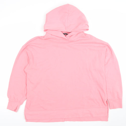 DUNNES Women’s Pink Pullover Hoodie Cotton Blend Size M