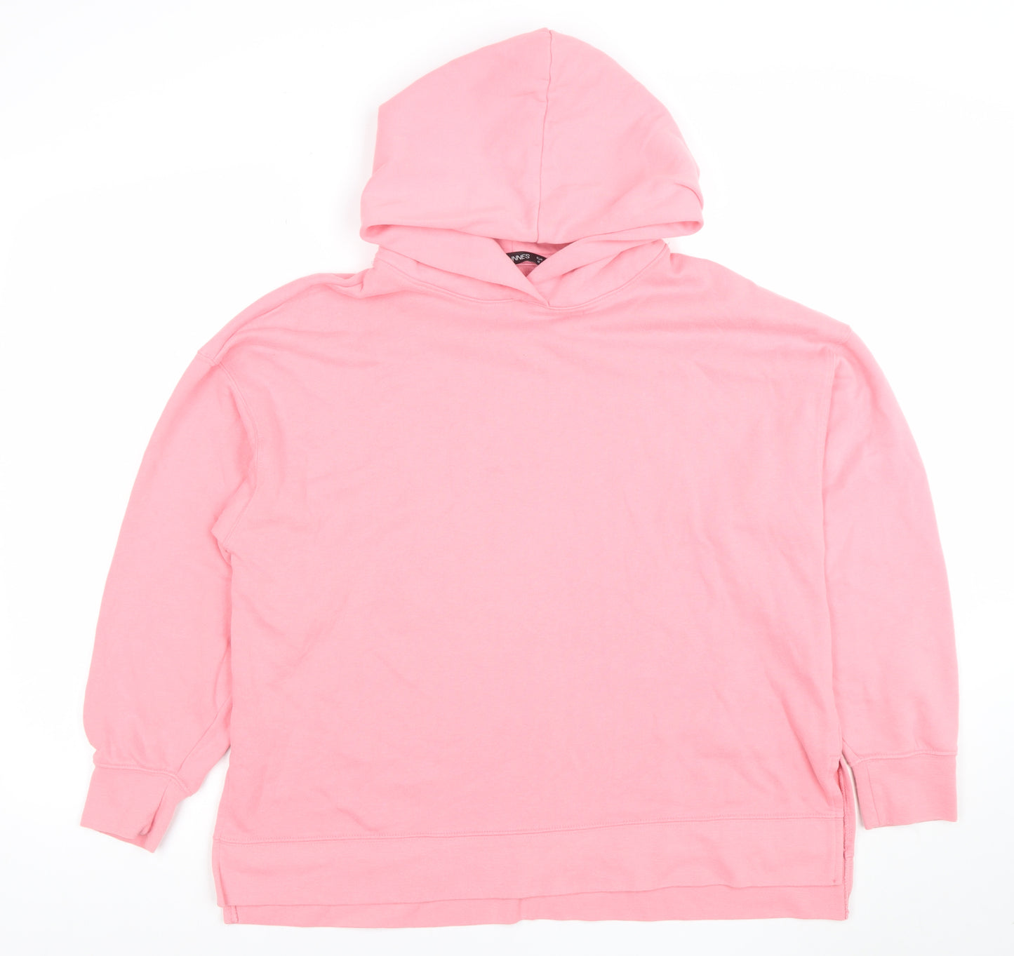 DUNNES Women’s Pink Pullover Hoodie Cotton Blend Size M