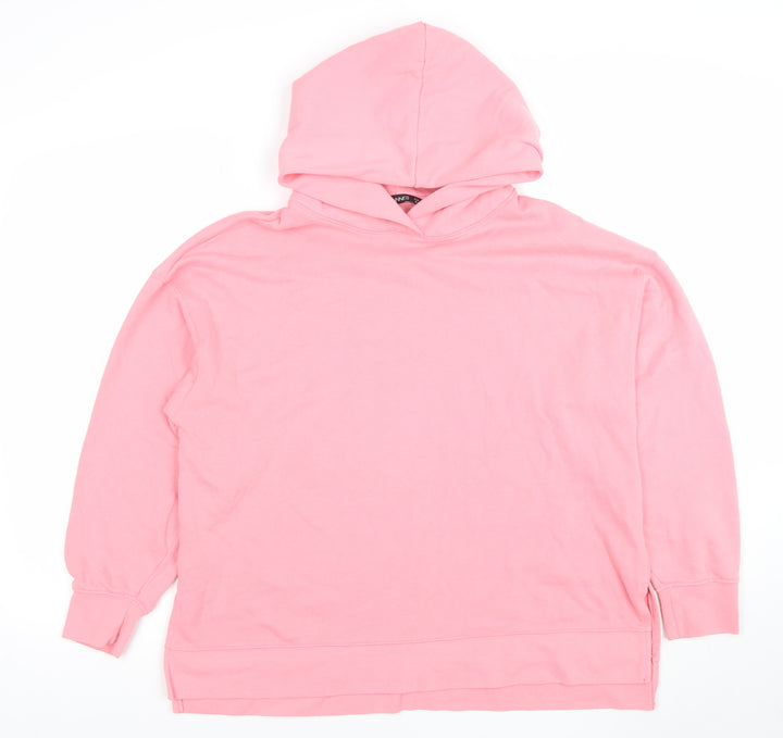DUNNES Women’s Pink Pullover Hoodie Cotton Blend Size M