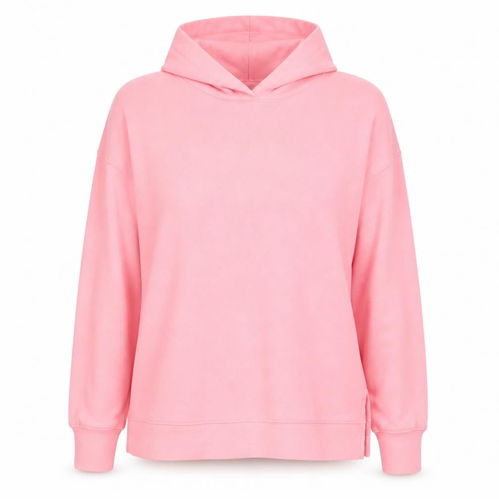 Front view of Dunnes Women’s Pink Pullover Hoodie Cotton Blend, size M
