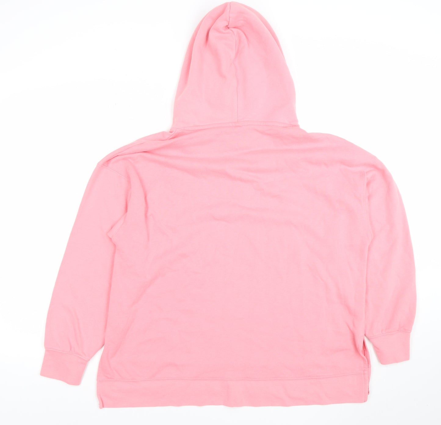 DUNNES Women’s Pink Pullover Hoodie Cotton Blend Size M