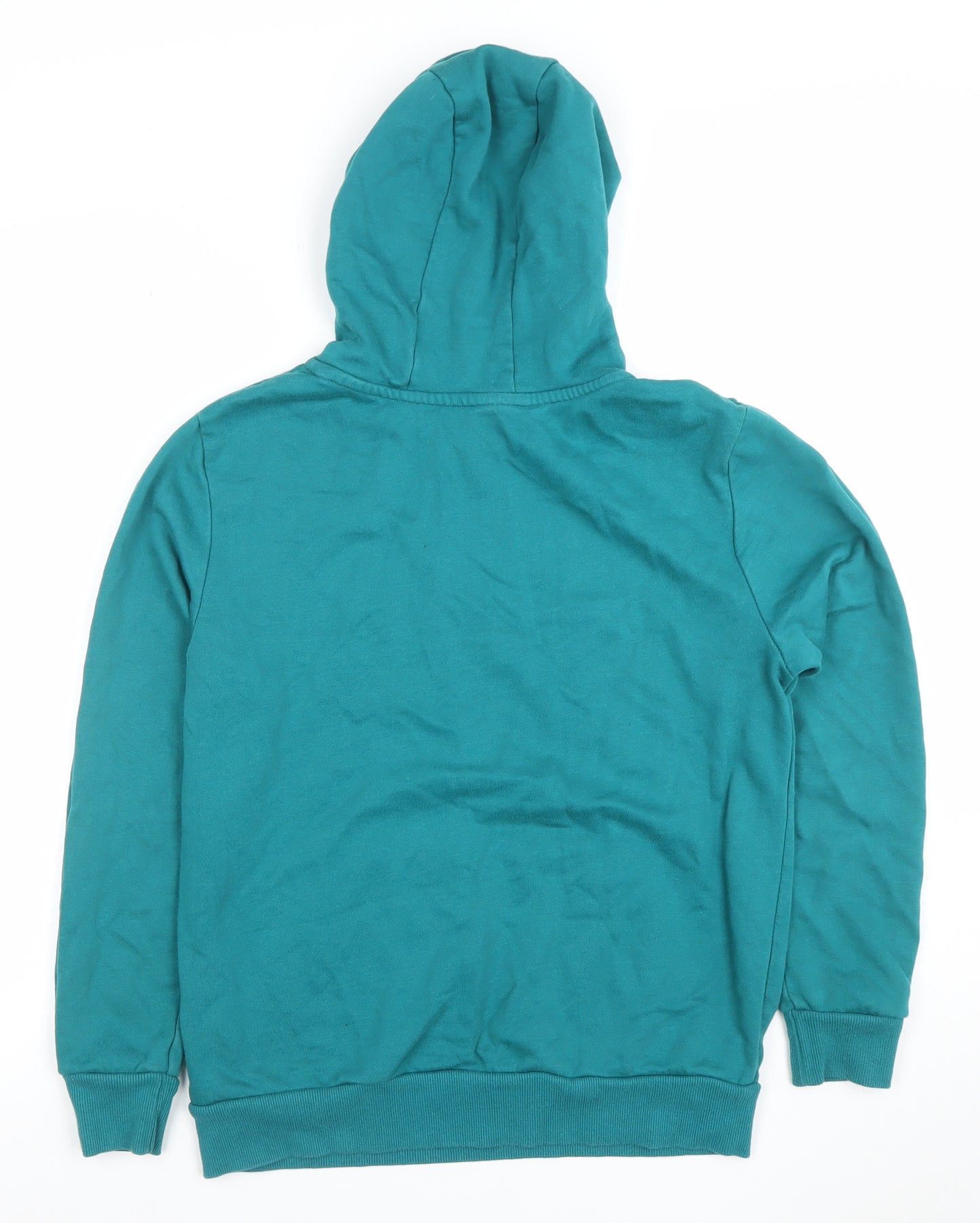 Dunnes Stores Boys Teal Pullover Hoodie 3-4 Years Cotton Blend