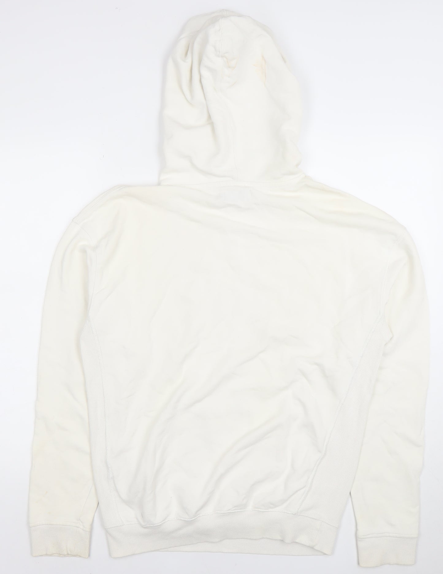Topman Men's White Pullover Hoodie XS Cotton Jersey