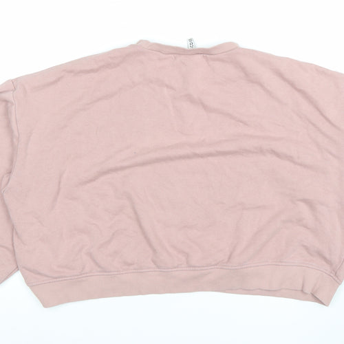 H&M Divided Basic Women's Pink XL Pullover Sweatshirt Casual