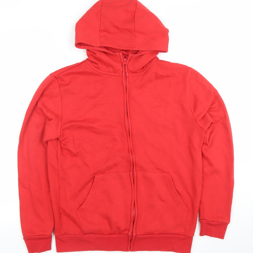 Dunnes Stores Teens Red Full Zip Hoodie Long Sleeve 11-12yrs