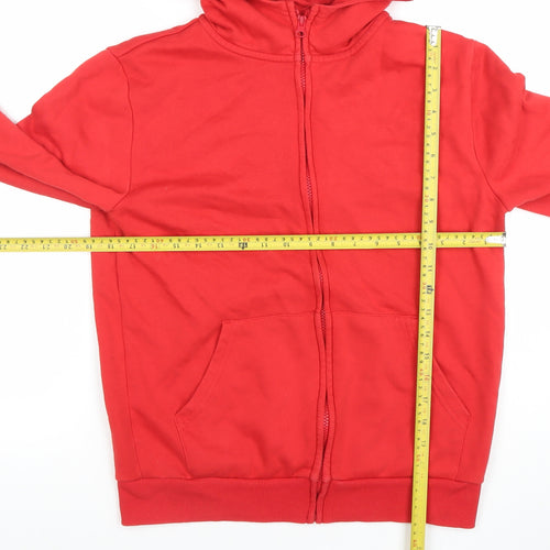 Dunnes Stores Teens Red Full Zip Hoodie Long Sleeve 11-12yrs