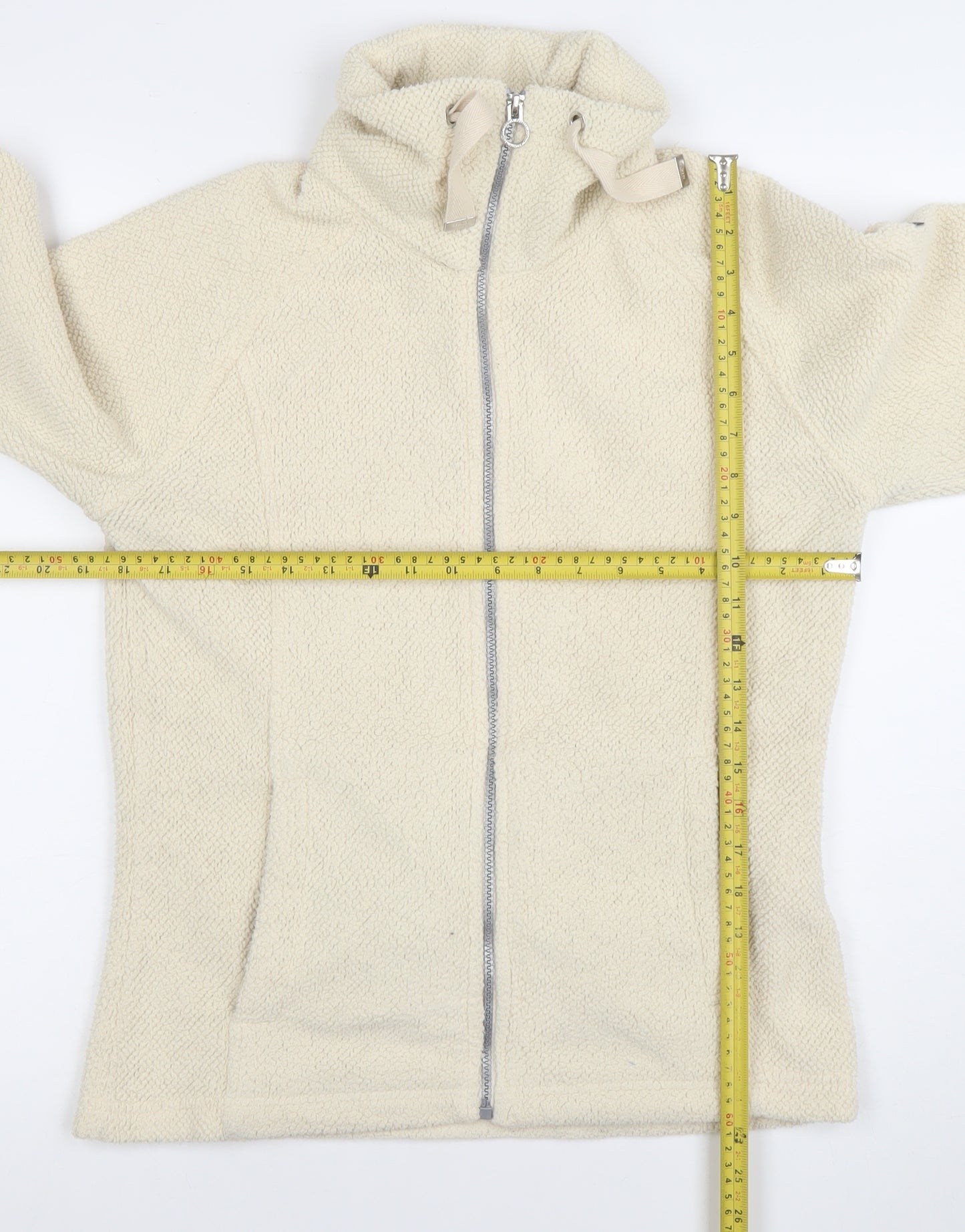 Regatta Great Outdoors Women's Beige Fleece Jacket Size 12 Full Zip Warm Casual