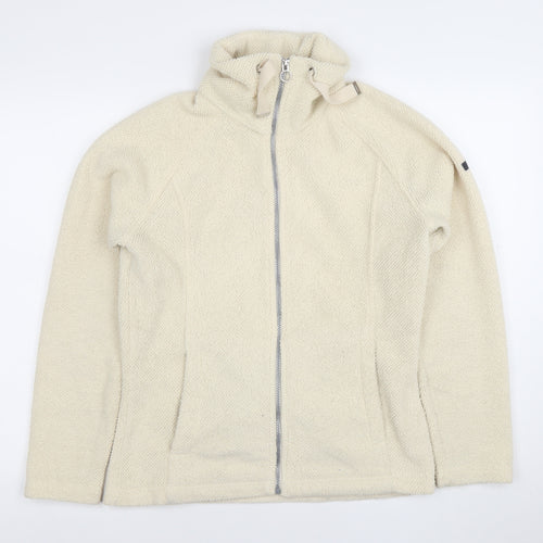 Regatta Great Outdoors Women's Beige Fleece Jacket Size 12 Full Zip Warm Casual
