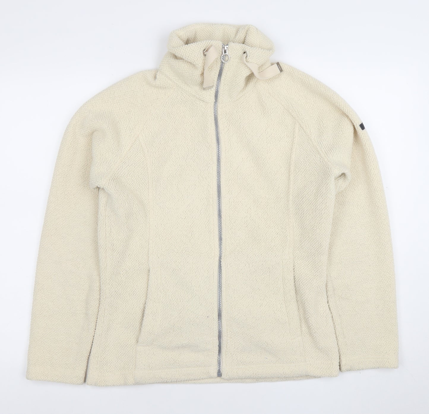 Regatta Great Outdoors Women's Beige Fleece Jacket Size 12 Full Zip Warm Casual