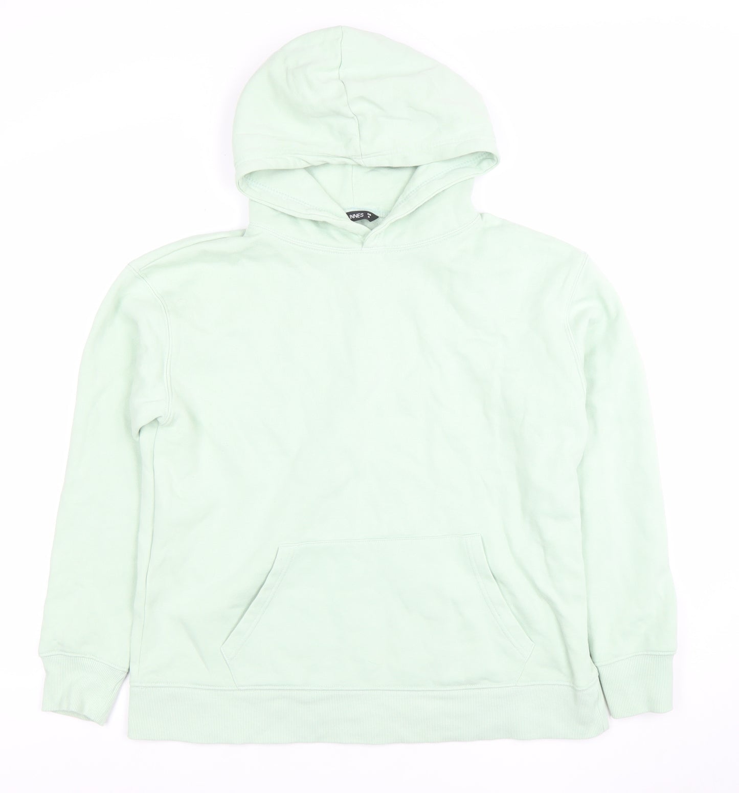 Dunnes Stores Women Green Pullover Hoodie Medium Cotton Blend
