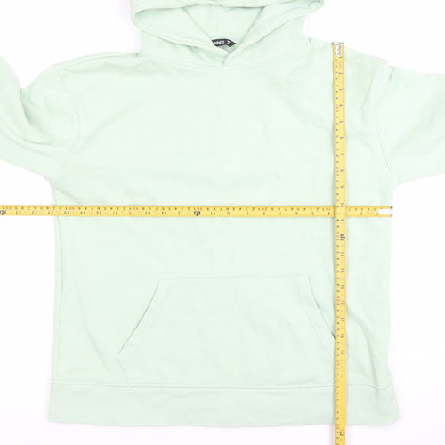 Dunnes Stores Women Green Pullover Hoodie Medium Cotton Blend