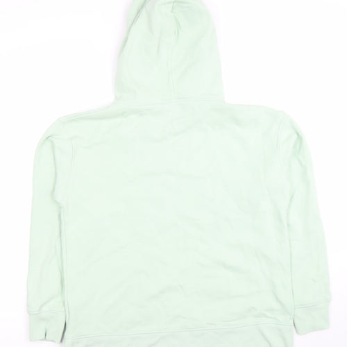 Dunnes Stores Women Green Pullover Hoodie Medium Cotton Blend