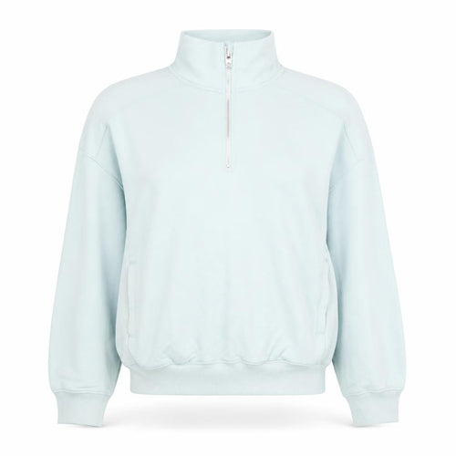 Dunnes Women’s Sage Green 1/2 Zip Sweatshirt Size S Cotton Blend