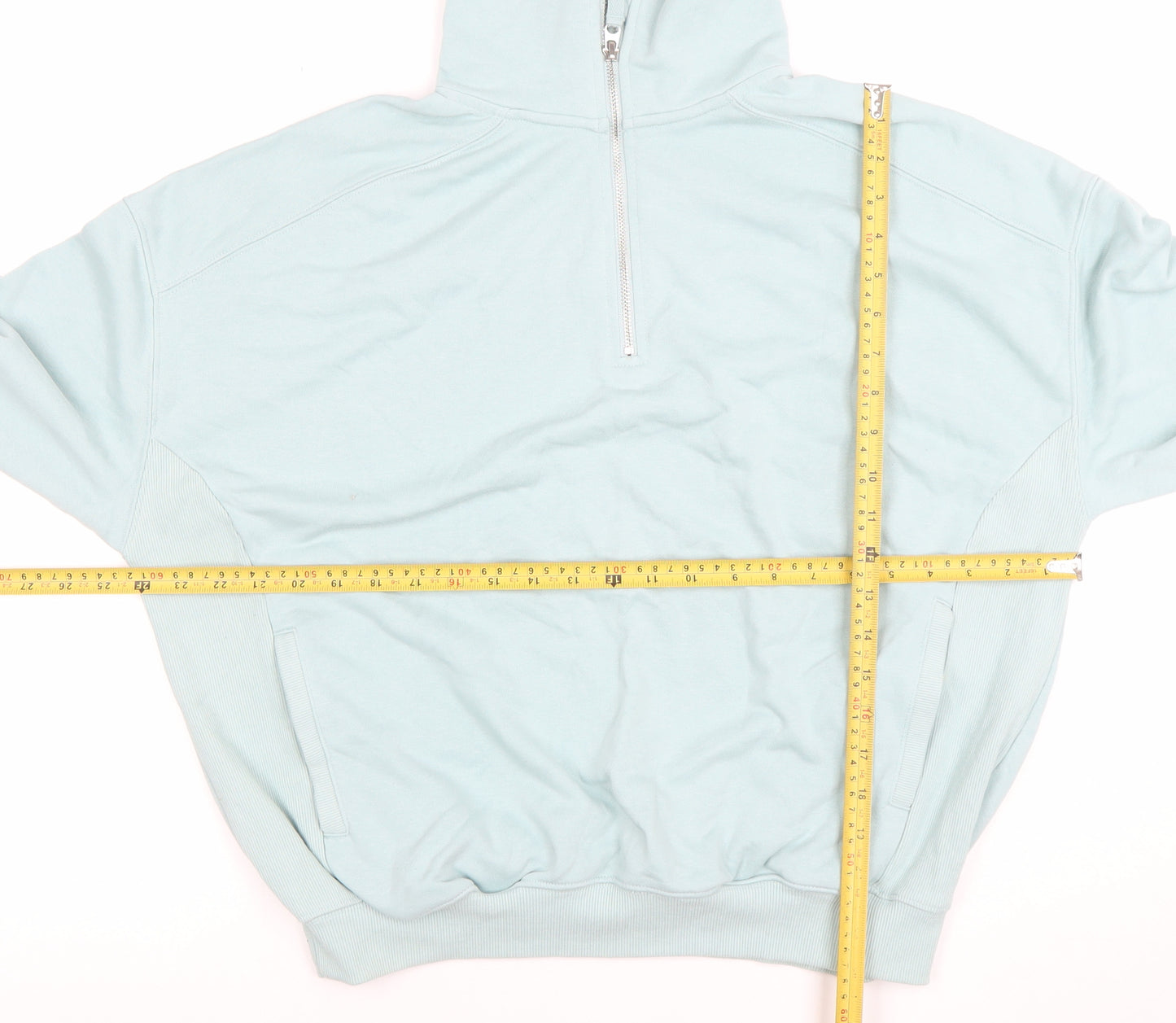 Dunnes Women’s Sage Green 1/2 Zip Sweatshirt Size S Cotton Blend