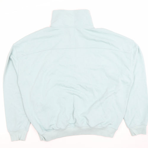 Dunnes Women’s Sage Green 1/2 Zip Sweatshirt Size S Cotton Blend